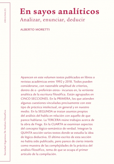En sayos analíticos. Analizar, enunciar, deducir